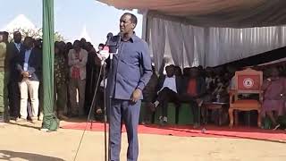 Governor Patrick Ole Ntutu Addressing the Limanet Residents in Narok town - Narok County