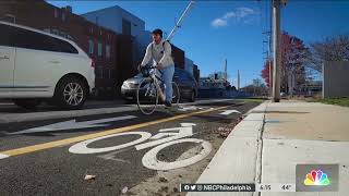 Standalone Lanes Making Streets Safer For Bicyclists in Newark, Delaware