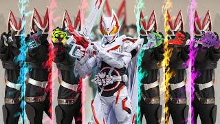 KAMEN RIDER GEATS ALL FORM HENSHIN! COSPLAY!!