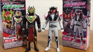 食玩ソフビヒーロー仮面ライダータイプデッドヒート発進！！編仮面ライダー龍玄・黄泉　仮面ライダー邪武　開封