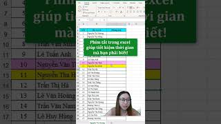 Cách thêm dòng và thêm cột trong excel bằng phím tắt | Nguyễn Thị Hường Shorts