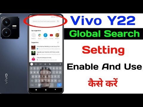Configuración de búsqueda global de Vivo Y22 ll Cómo habilitar la búsqueda global Vivo Y22