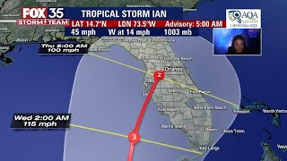 Tropical Storm Ian strengthens, projected to make landfall in Florida as a hurricane
