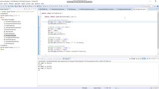 JAVA TUTORIAL 9 : STRING EXAMPLES