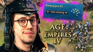 Mongolen-Schwänno gegen SEHR SCHWERE KI | Age of Empires 4