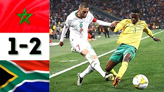 ملخص مباراة المغرب و جنوب افريقيا 1-2 | هزيمة أسود الأطلس 🔥