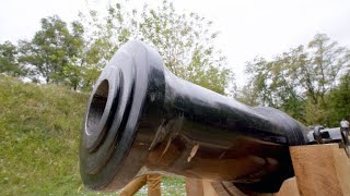 A 17th Century Cannon Ball Deals a Lot of Damage