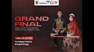 Live Streaming GRAND FINAL PEMILIHAN DUTA GENRE KAB. DEMAK TAHUN 2023