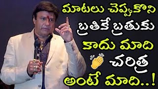 Balakrishna Superb Comments On Nandamuri Family History || NTR Movie Bengaluru Press Meet || NSE