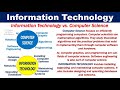 what is information technology it