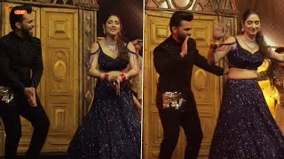Rahul Vaidya-Disha Parmar Sangeet: Newlyweds Burn the Dance Floor With Their Sizzling Moves #Shorts