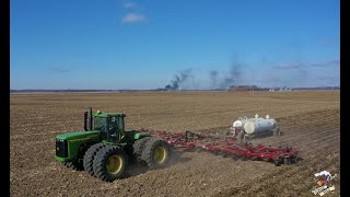 2020 Field Work Begins - John Deere 8400R \u0026 9520 Tractors in action