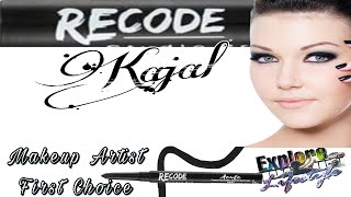 Recode Acute Black Kajal and Eyeliner | Makeup Artist First Choice | Review