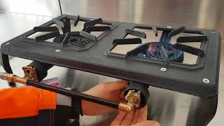 Auscrown cast iron country cooker - how to adjust burner air intake