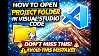 How to open project folder in Visual Studio Code in Windows 11 #vscode