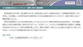 ガス給湯器の新たなトップランナー基準に向けた審議開始《エネルギー業界ニュース｜2024年5月》タスクフォース21