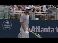 tiafoe faces nakashima isner de minaur in action atlanta 2022 quarter final highlights