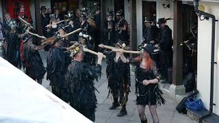 The Beltane Border Morris at the Plume of Feathers, Princetown Dance #2