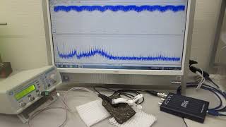 オーダーメードプローブの超音波伝搬特性テスト　Ultrasonic propagation characteristic test of custom-made ultrasonic probe