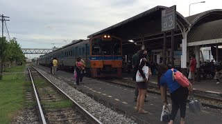 ขบวน 355 กรุงเทพ-สุพรรณบุรี บรรยากาศที่สถานีบางซื่อ เส้นทางรถไฟวิ่งขบวนเดียวต่อวัน