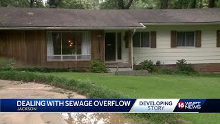 Sewage overflow in Jackson home