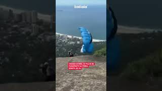 HOMEM MORRE AO PULAR DE PARAPENTE NA PEDRA BONITA NO RJ