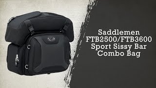 Saddlemen FTB2500/FTB3600 Sport Sissy Bar Combo Bag