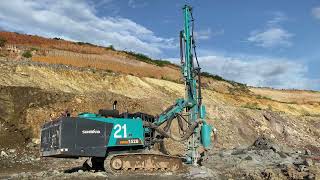 SUNWARD DTH Drilling Rig SWDE152B working in a Gold Mine West Africa, 300 meters/165mm per 8 hours