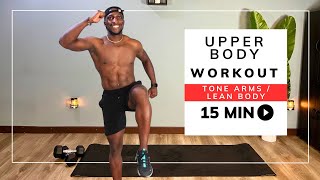 15 Min Workout for a TONED Upper Body 💪🏾 | Day 193