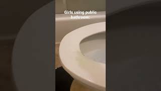 BOYS vs GIRLS using public bathroom 🚽