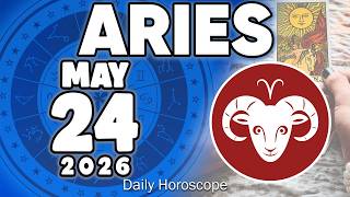 𝐀𝐫𝐢𝐞𝐬 ♈ URGENT❗️ DON’T SAY ANYTHING TO ANYONE PLEASE😔🙏 Horoscope for today MAY 24 2026 🔮 #horoscope