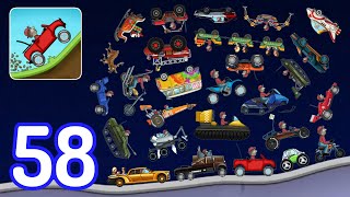 Hill Climb Racing-(Gameplay 58)-Todos Los Autos En Luna