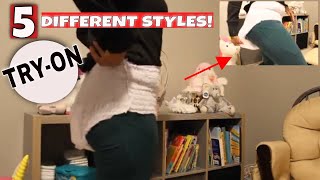 ADULT DIAPER TRY ON 5 Different Styles  (MUST SEE) |Tena Super Plus (WOW)!!!