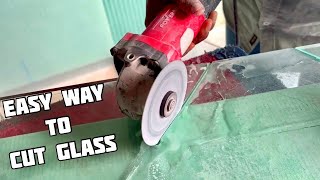 12mm Glass Cuttout Cutting with GrinderBlade | Glass Cutting Blade | How to Cut Glass Easy Way