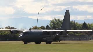 The RNZAF C-130H Hercules final touch and go and landing ever