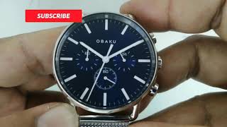 how to adjust time in a OBAKU watch V232GCCLMC #watchservicebd