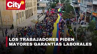 Movilizaciones en Bogotá en conmemoración al Día Del Trabajo | CityTv