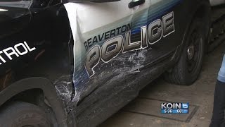 Beaverton cop victim of hit and run