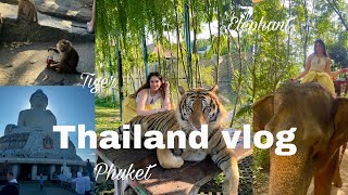 Thailand vlog Phuket ✈️ولاگ پوکت تایلند 🐯سوار ببر و فیل شدم؟