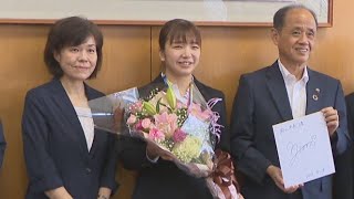 デフバドミントン世界大会で優勝　片山結愛選手に岡山市人見絹枝スポーツ顕彰