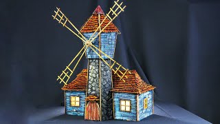 DIY Fairy Windmill House Using Cardboard