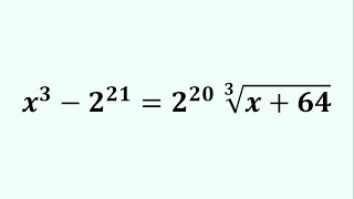 Secret to Solving Radical Equations Fast | Math Olympiad