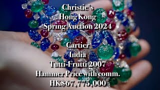 Cartier India Tutti-Frutti 2007·Hammer Price + comm. HK$67,775,000 Christie’s HK Spring Auction 2024