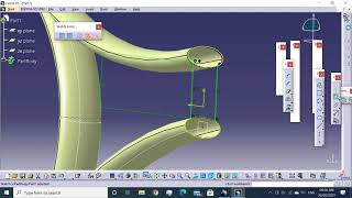 Badminton Racket In Catia Surface Modelling