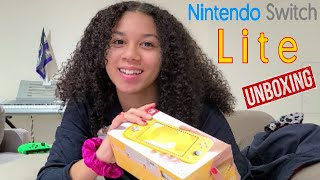 Nintendo Switch Lite (Yellow) Unboxing by Fiona