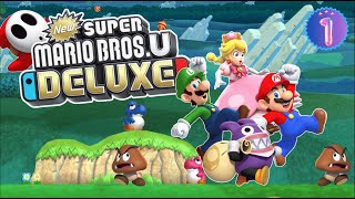 New Super Mario Bros. U Deluxe - 2 Player Gameplay - #1