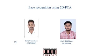 Face Recognition using 2D PCA