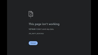 VSCODE LIVE SERVER (Go Live) PROBLEM (this page isn’t working127.0.0.1 didn’t send any data)