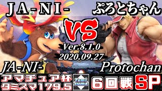 【スマブラSP】タミスマ#179.5 アマチュア杯6回戦 JA-NI-(バンジョー＆カズーイ) VS ぷろとちゃん(テリー) - オンライン大会