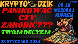 Dzika Analiza 28.01.2025 PANIKOWAĆ CZY ZARABIAĆ??? BTC/ETH/BNB/AGI/JUP/TIA/SILVER/URA/NVIDIA/CCJ